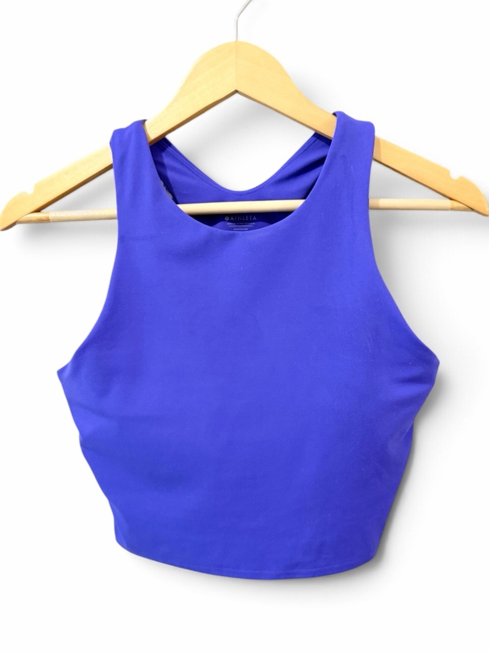 Athleta Conscious Crop Purple Bra Tank Size Medium